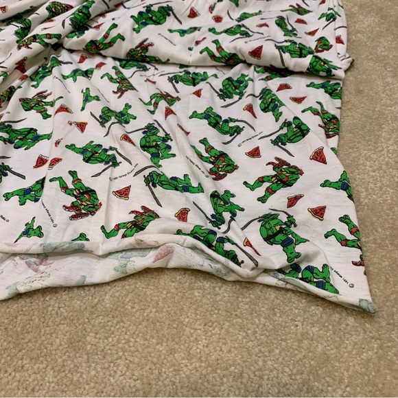 TMNT Ninja Turtles Cotton Fabric Textile 1 Yard Long Tubular Mirage Studio 1991 - Picture 9 of 9